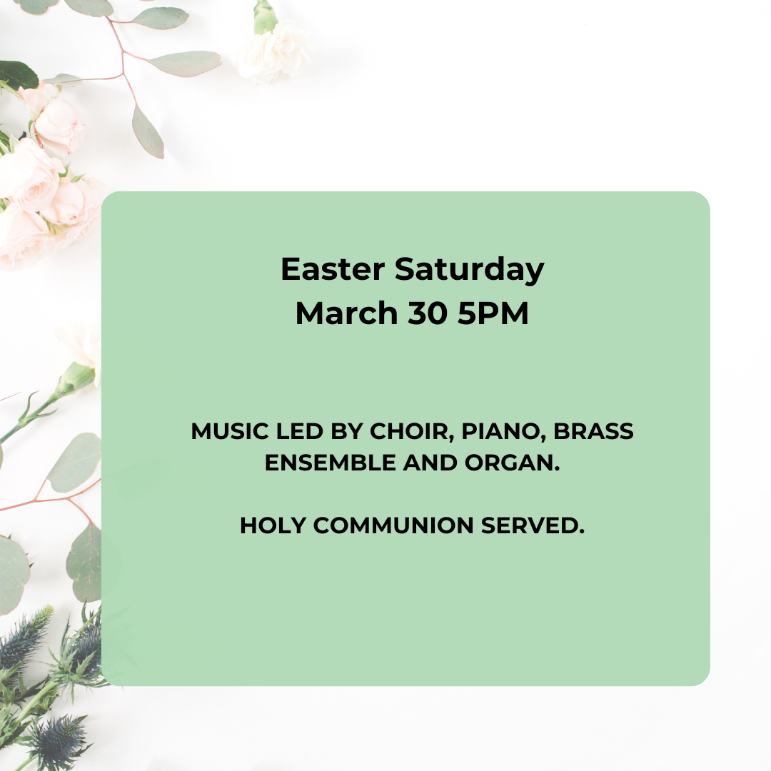 Holy Week Schedule