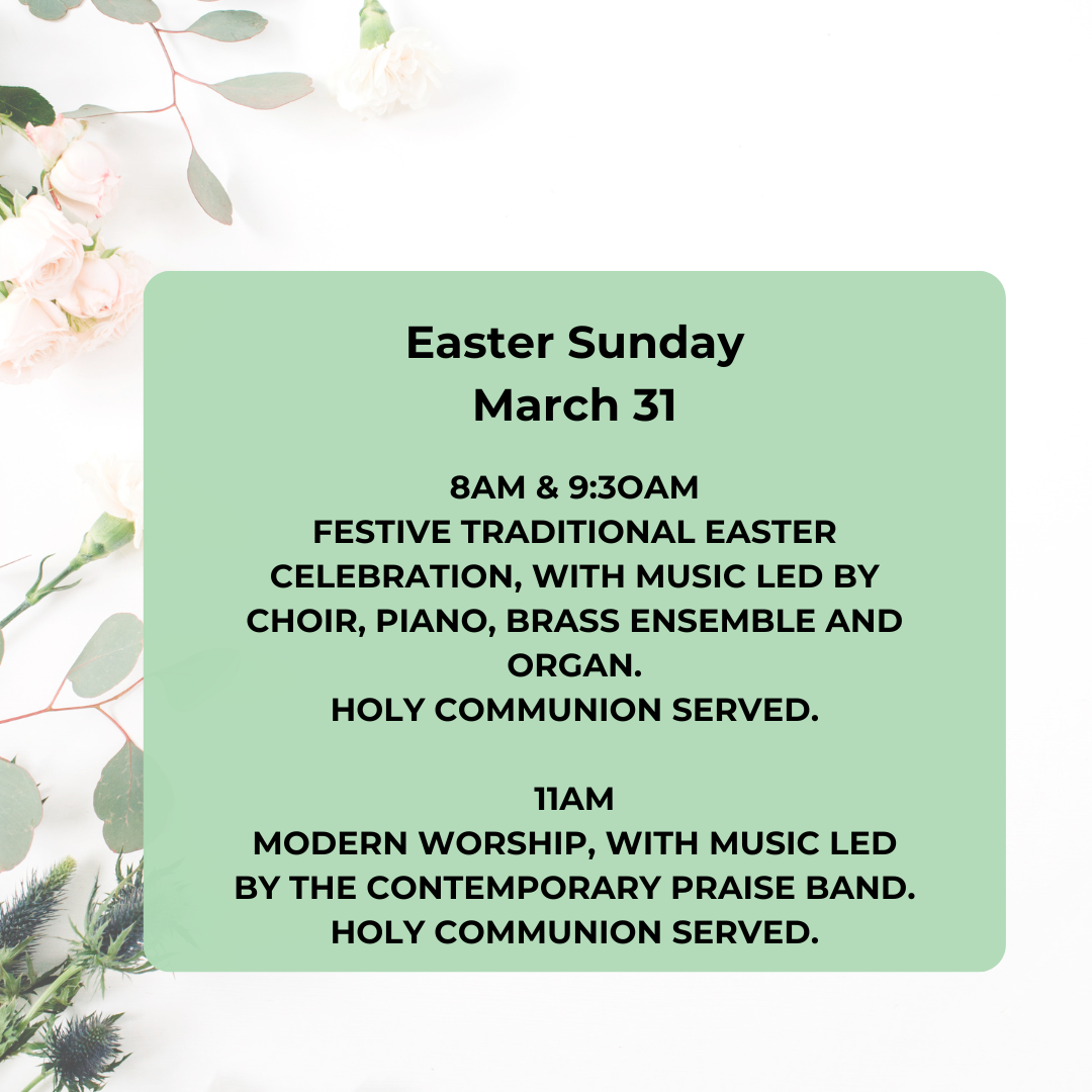 Holy Week Schedule